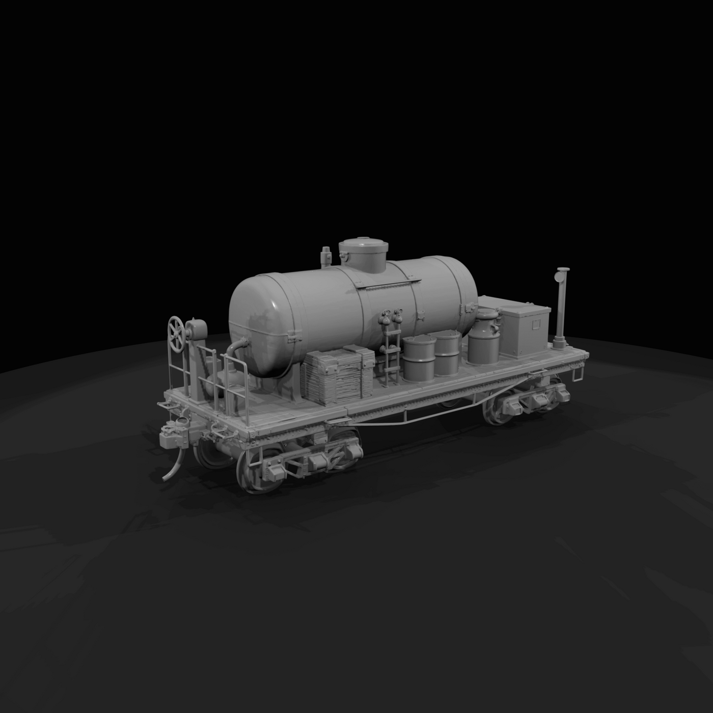 railroad flatcar (scale model)