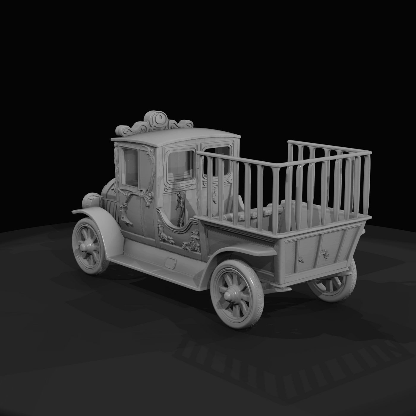 Vintage Circus Parade Car (1910s)