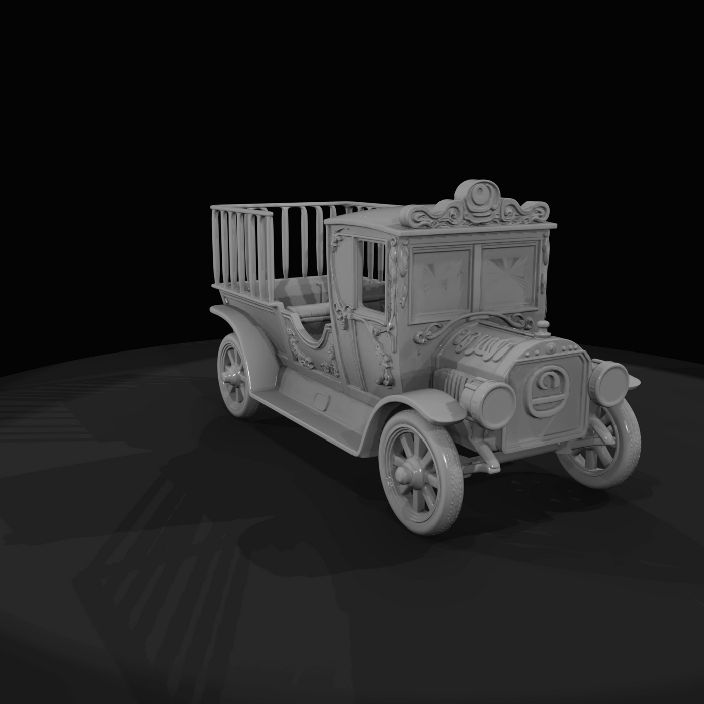 Vintage Circus Parade Car (1910s)