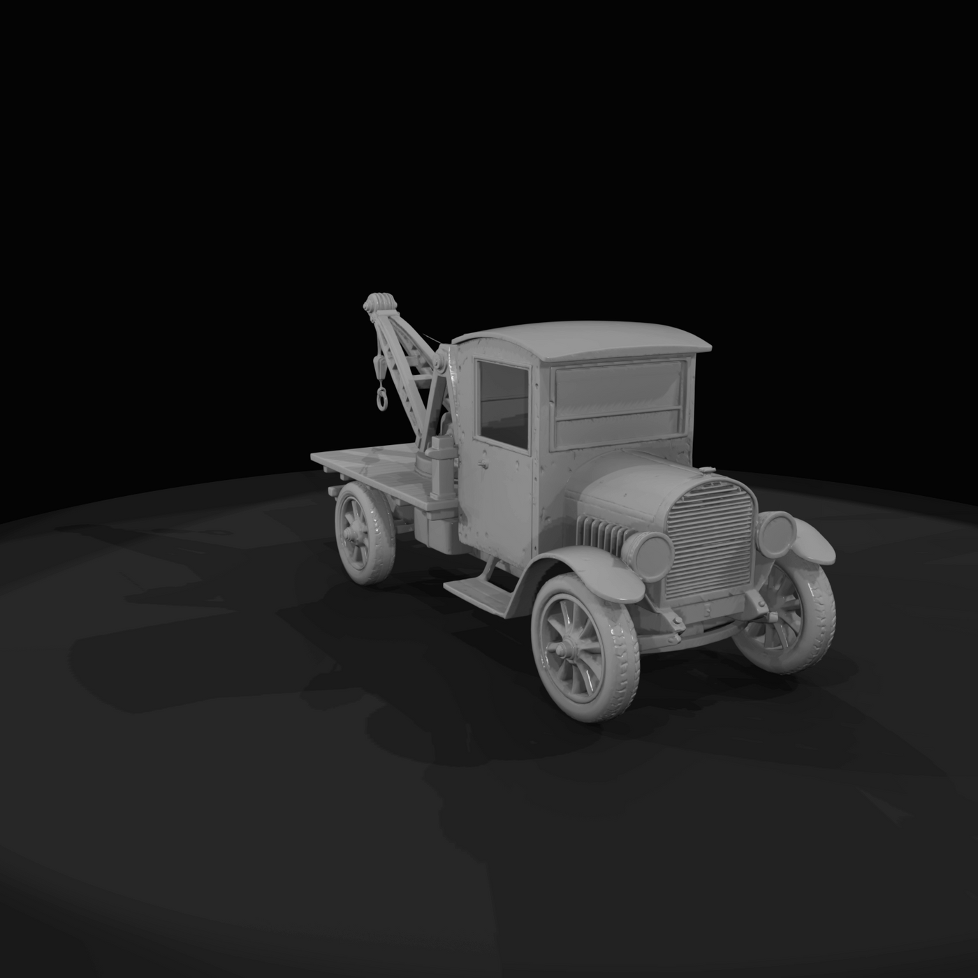 Early 20th Century Tow Crane Truck Scale (1920s)