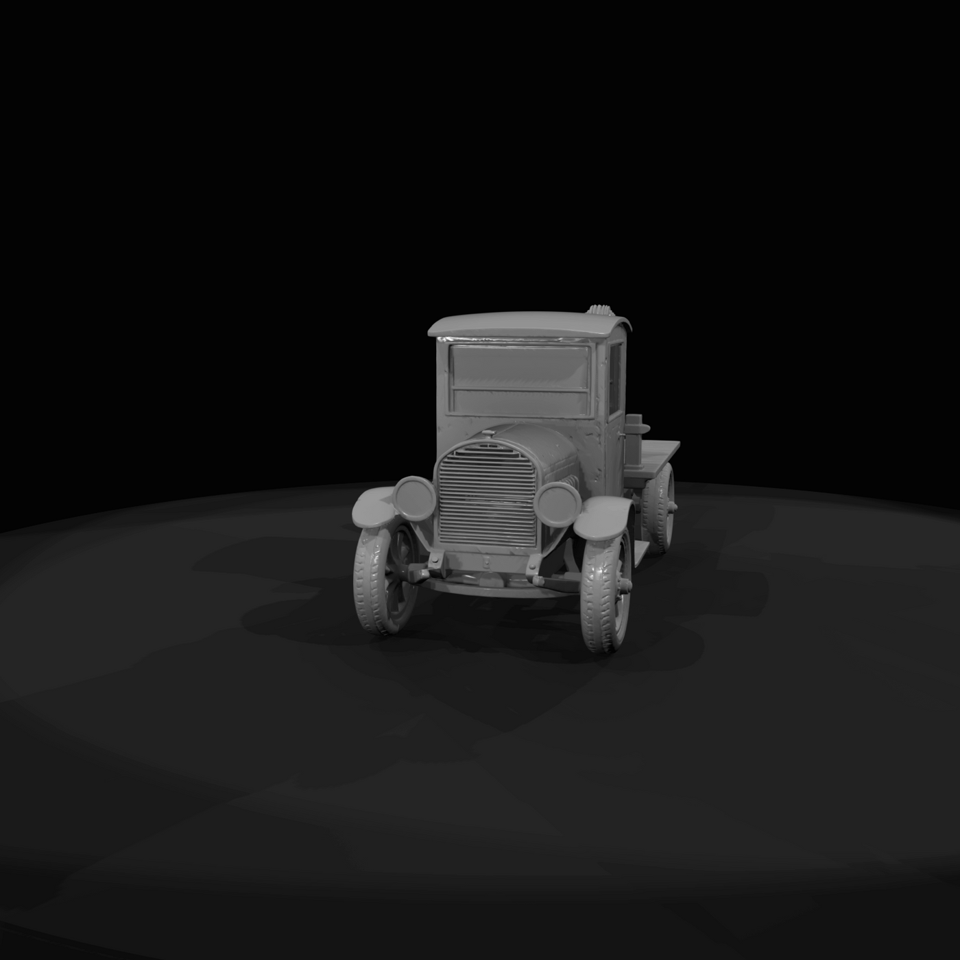 Early 20th Century Tow Crane Truck Scale (1920s)