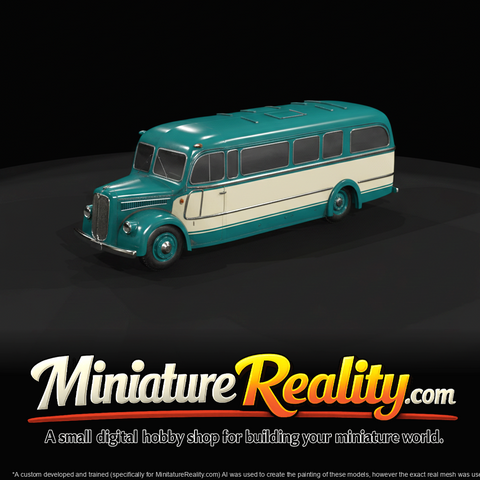 1940s vintage coach bus (1940s) — American intercity coach, retro styling