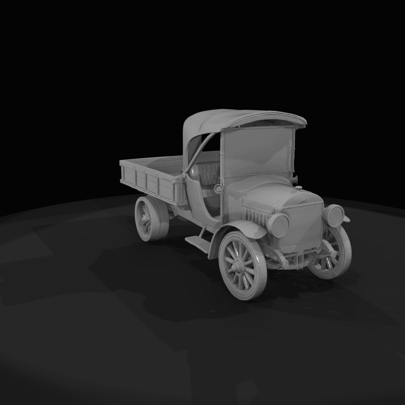 vintage flatbed truck