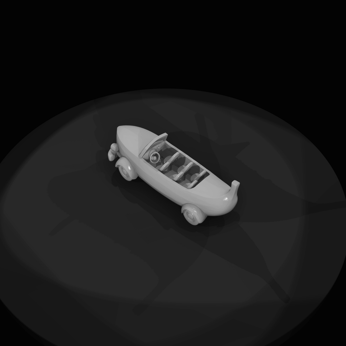Banana Shaped Novelty Car (estimated)