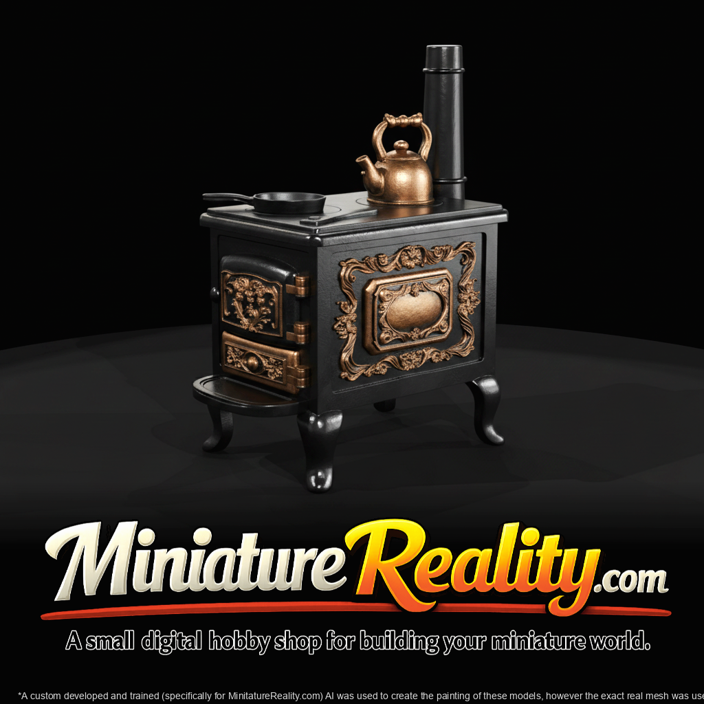 Cast Iron Stove with Kettle