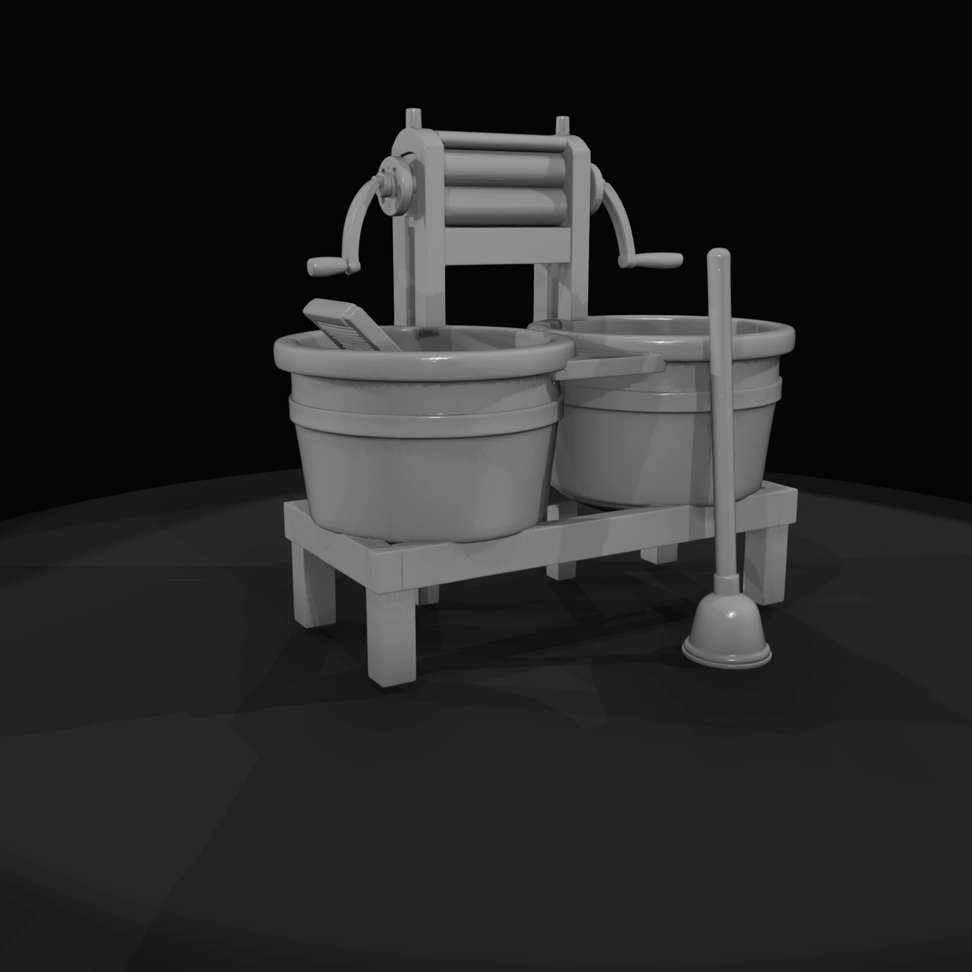 2 Tub Laundry Station