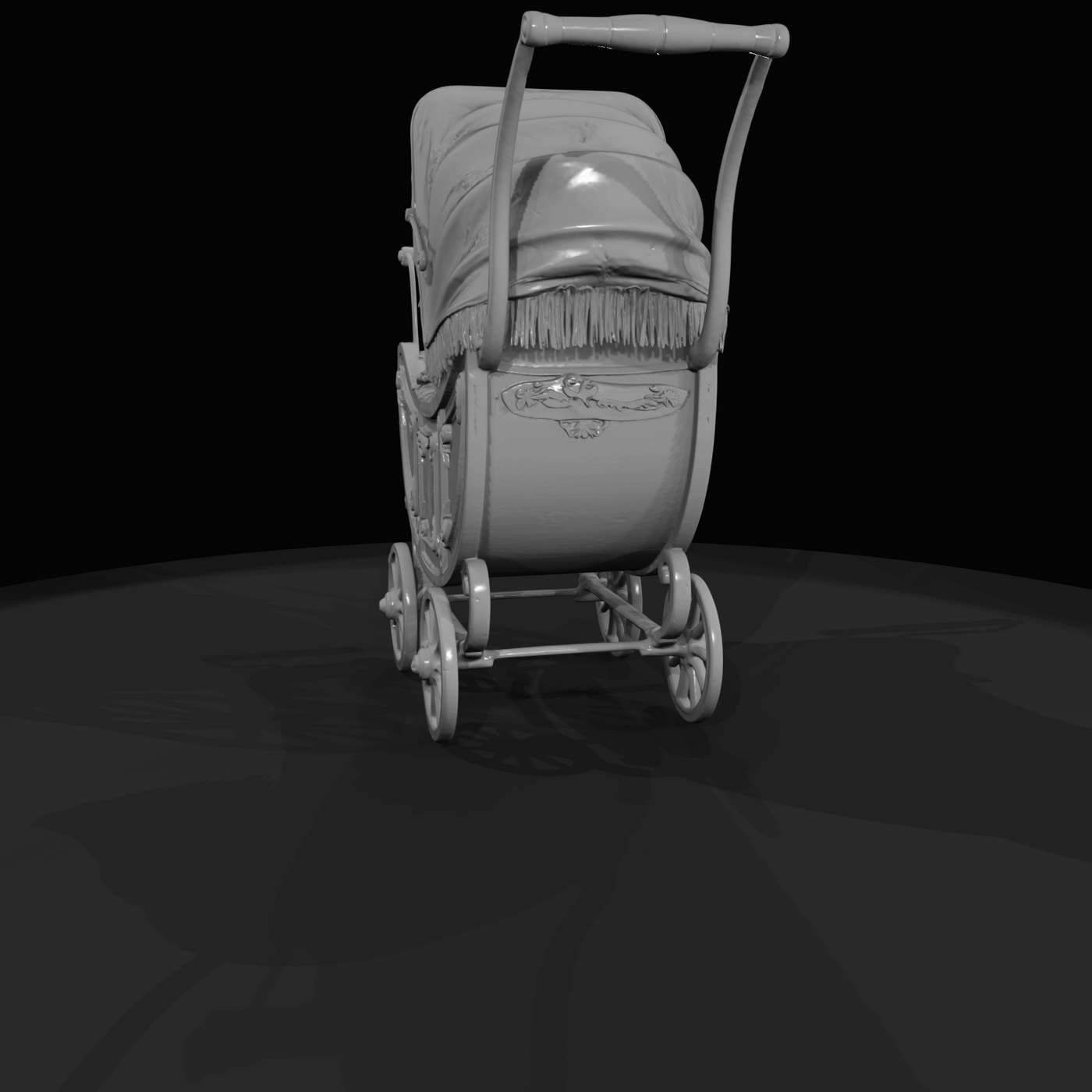 Vintage High End Pram Baby Buggy