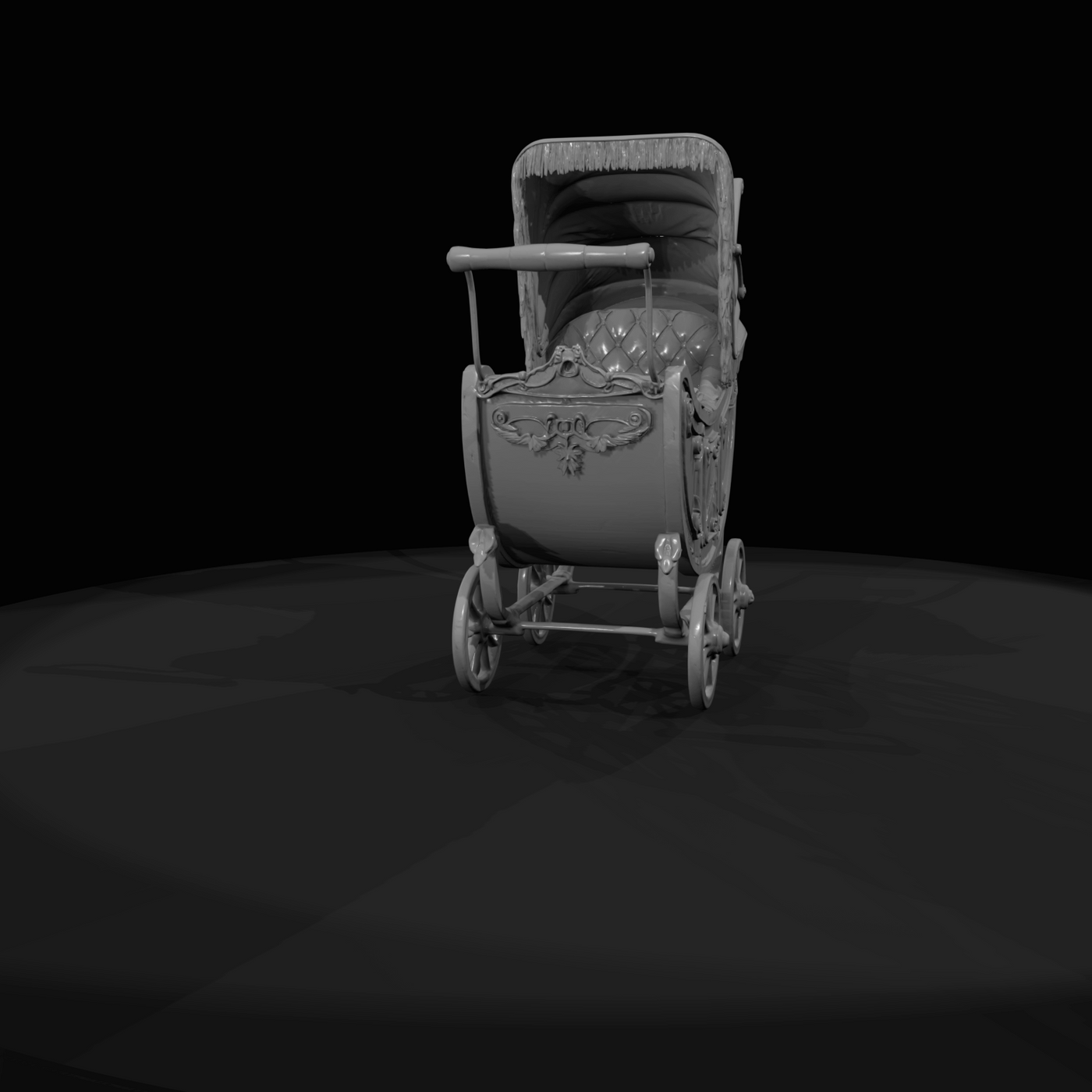 Vintage High End Pram Baby Buggy