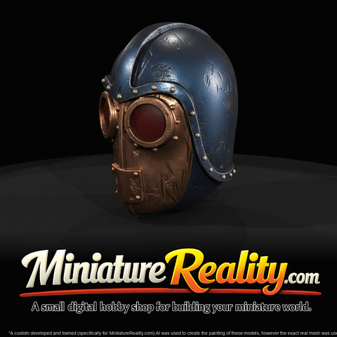 Metal Helmet Robotic Mask Decorative (estimated)