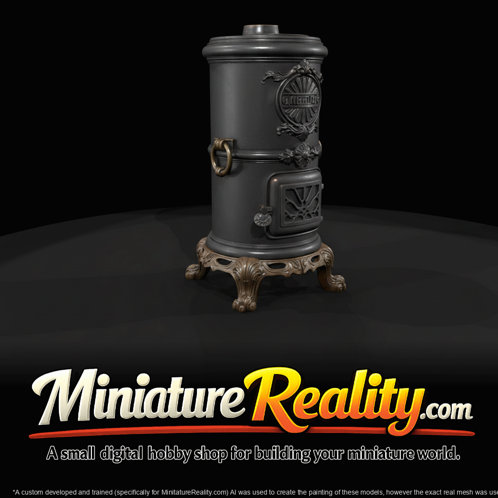 Ornamental Cast Iron Parlor Stove (1890s)