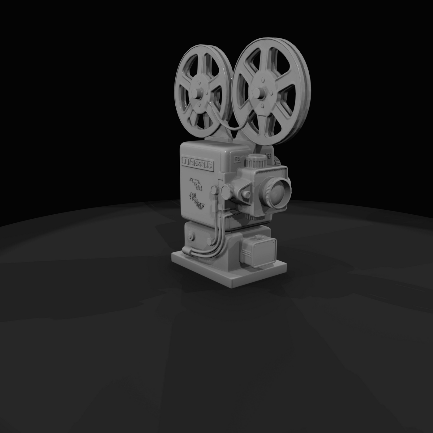Vintage Twin-Reel Film Projector