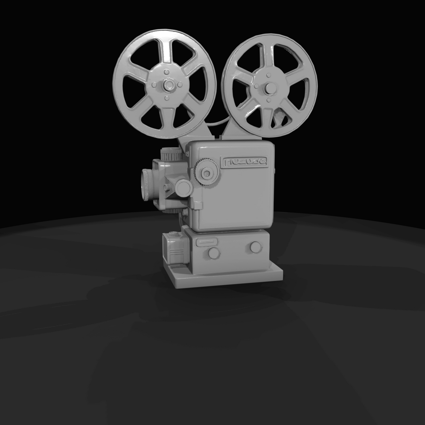 Vintage Twin-Reel Film Projector