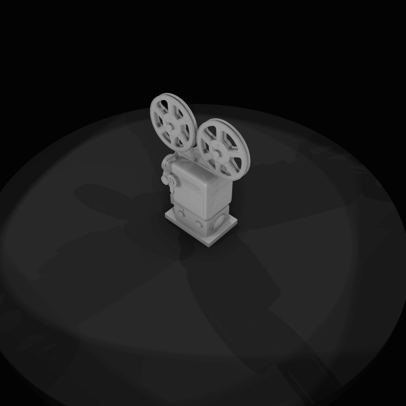 Vintage Twin-Reel Film Projector