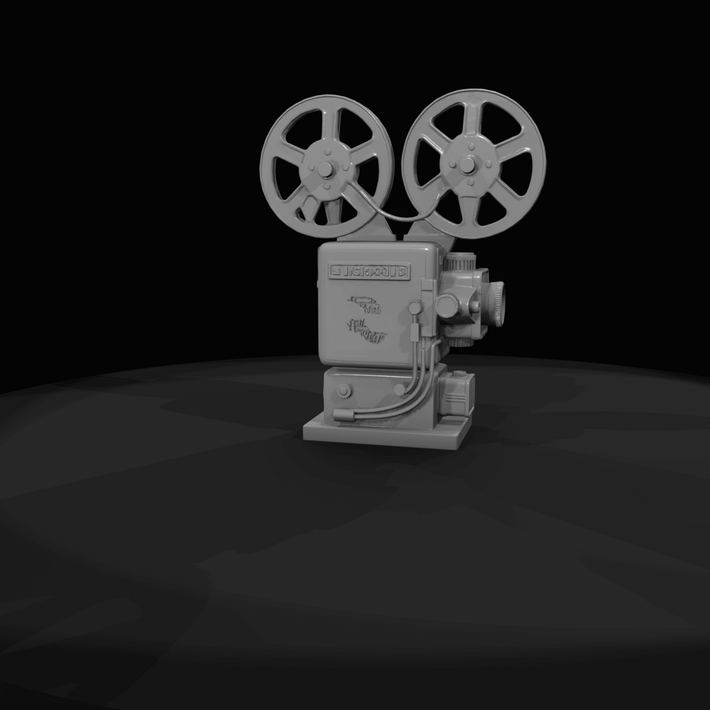Vintage Twin-Reel Film Projector