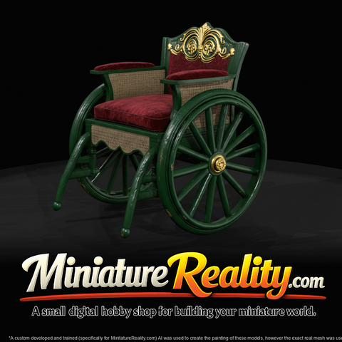 Antique Wooden Wheelchair Invalid Chair (1880s-1890s)