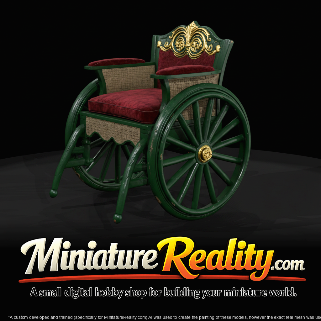 Vintage low back wheelchair