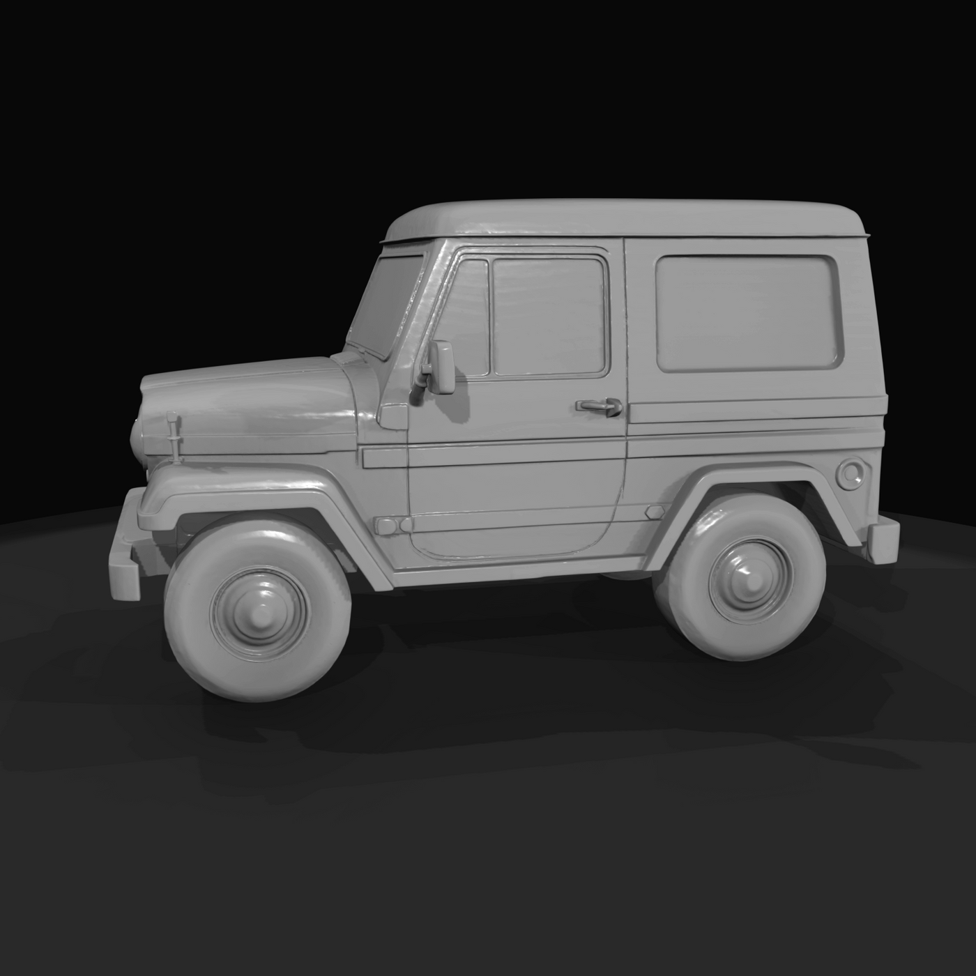 Jeep-style compact off-road vehicle (likely a small full-size SUV or scale model of one)