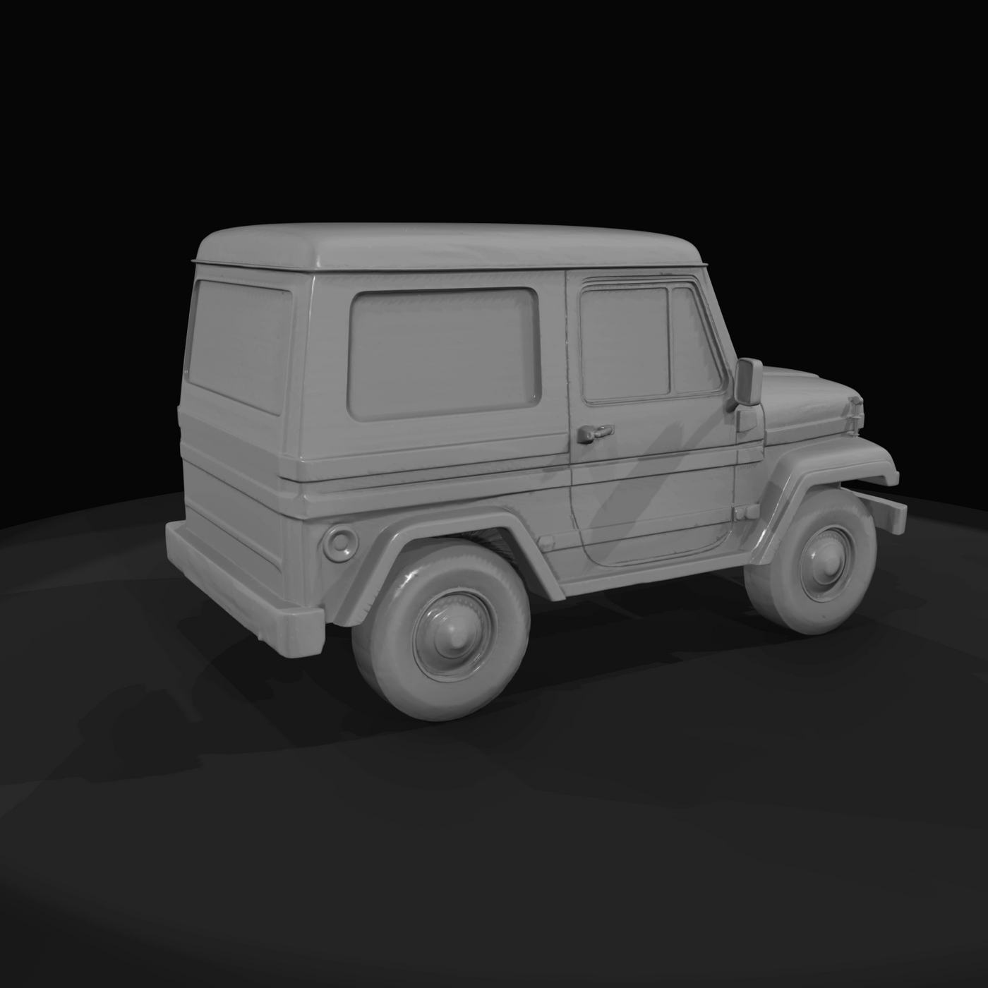 Jeep-style compact off-road vehicle (likely a small full-size SUV or scale model of one)