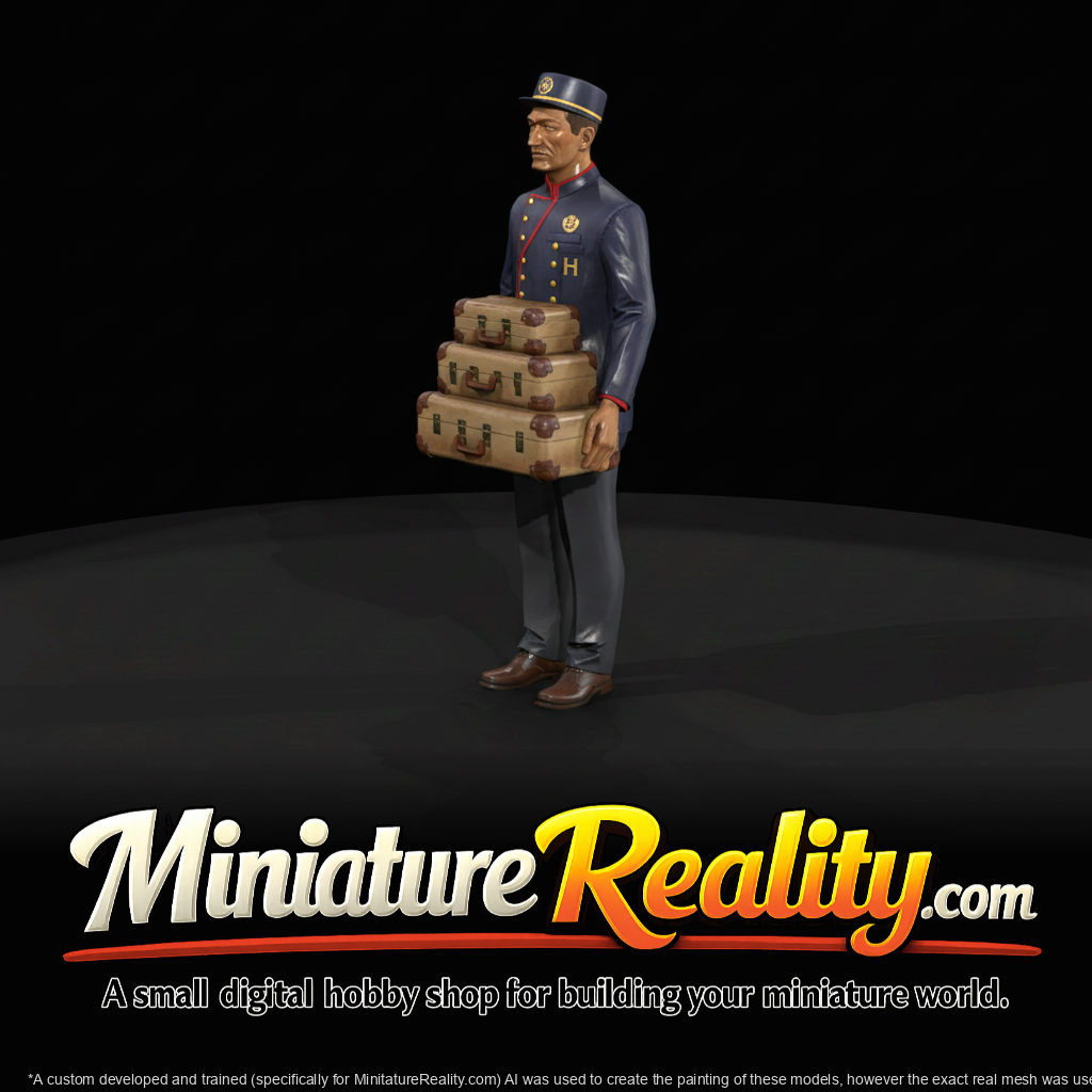 person in bellhop/porter uniform (1930s)