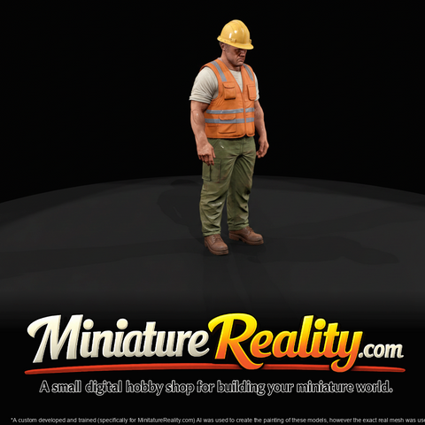 Construction Worker Figure (estimated) — Adult Human Middle Aged
