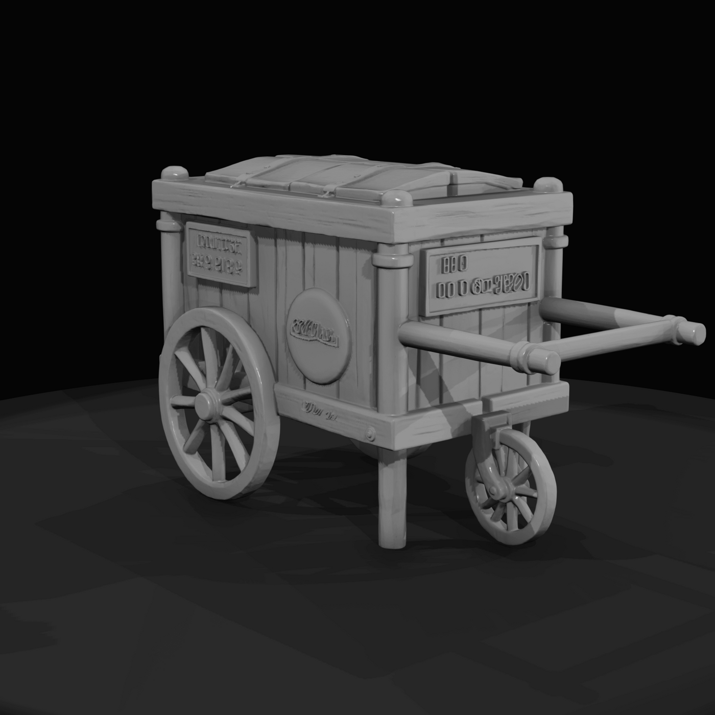 Small Frozen food vendor cart