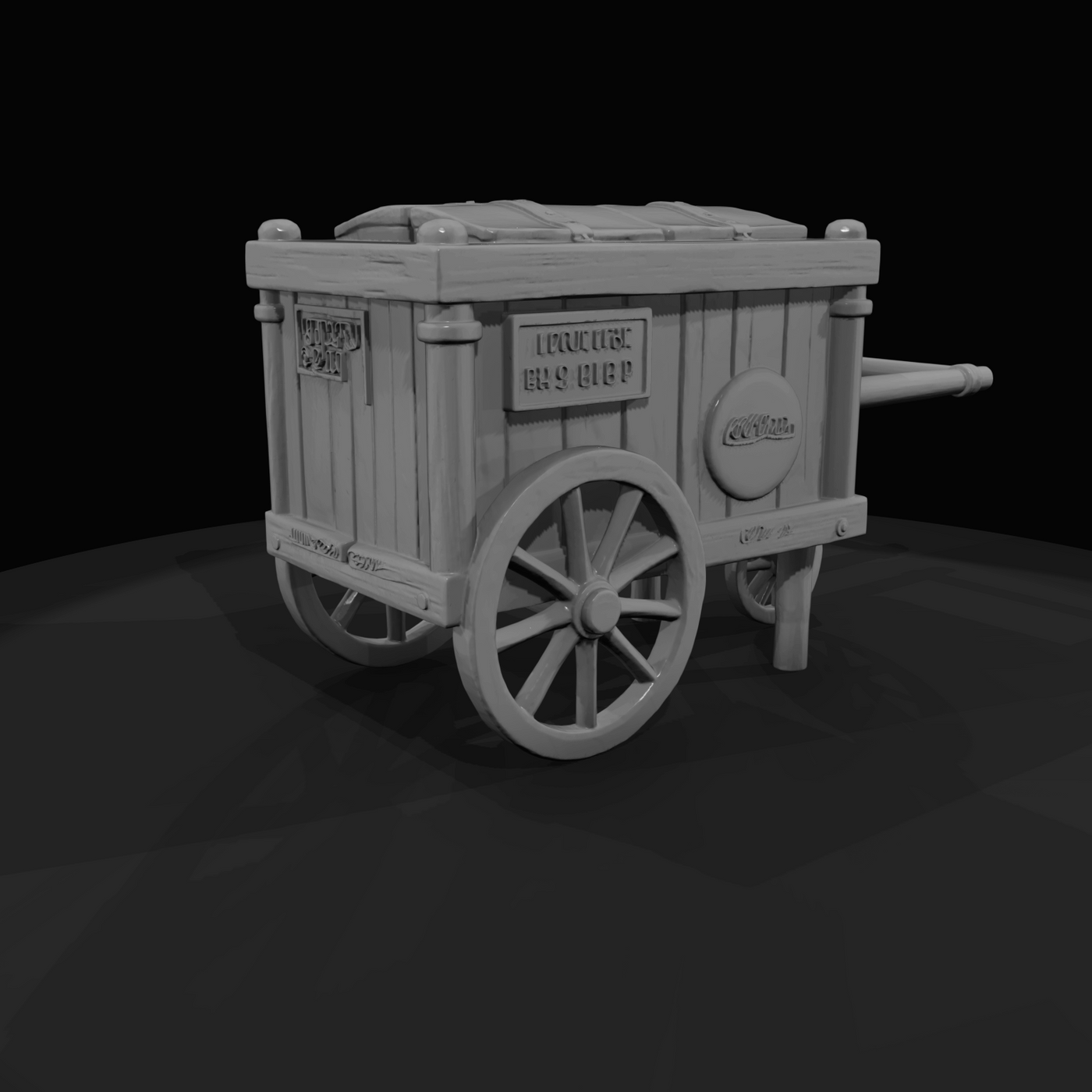 Small Frozen food vendor cart