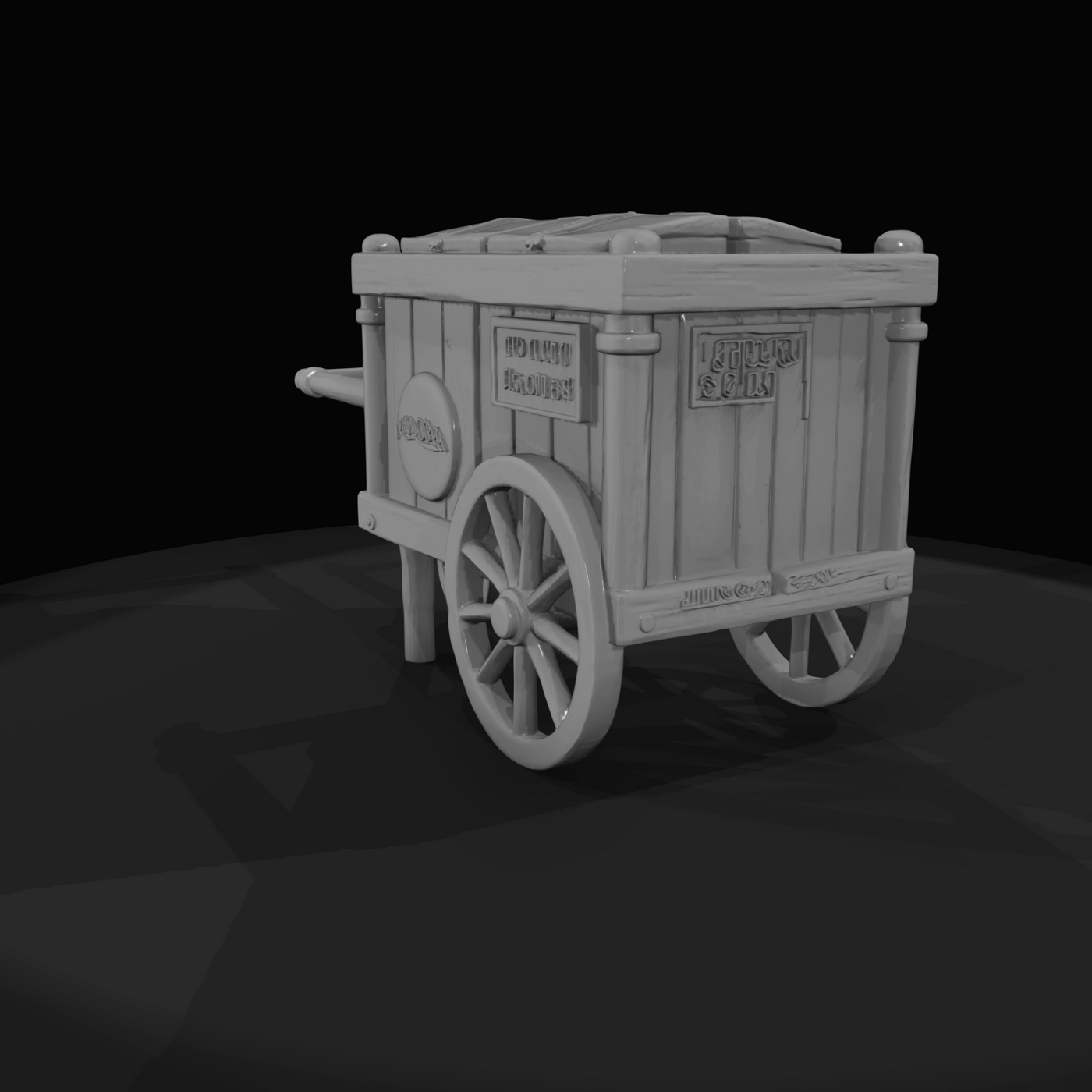 Small Frozen food vendor cart