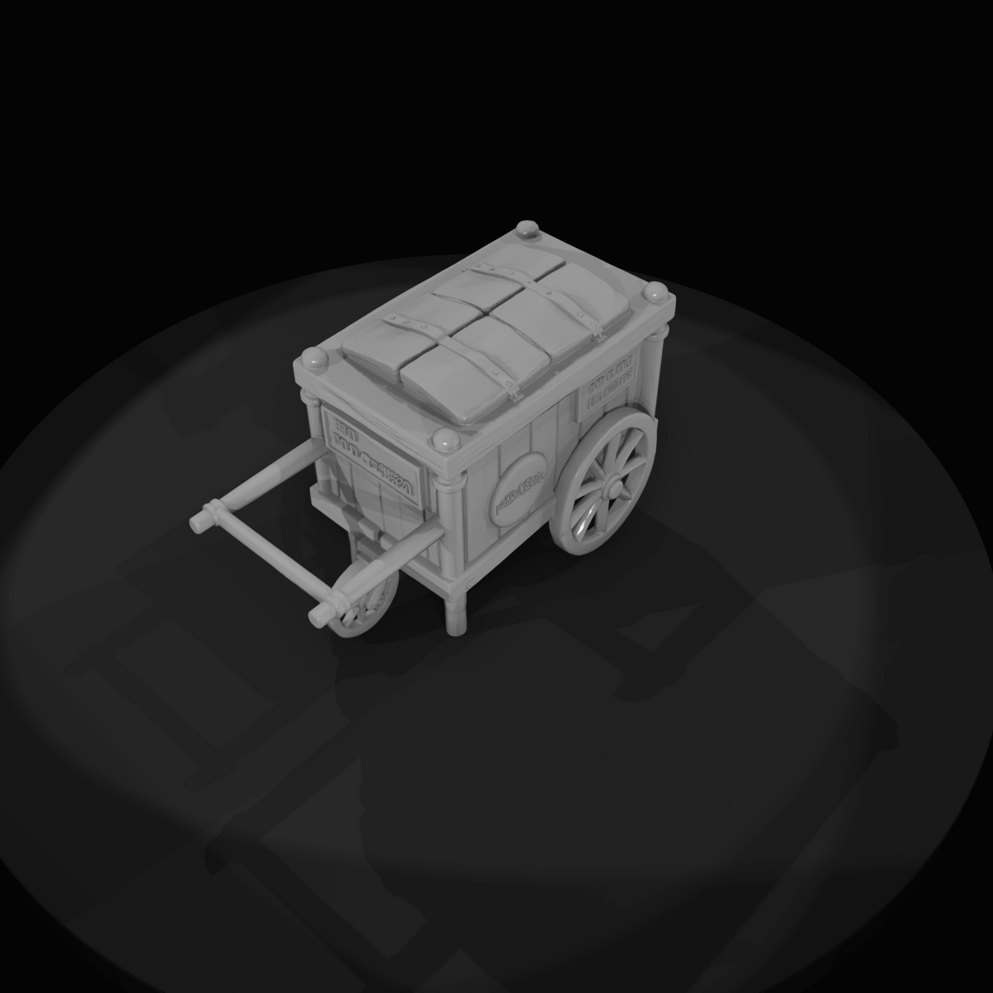 Small Frozen food vendor cart