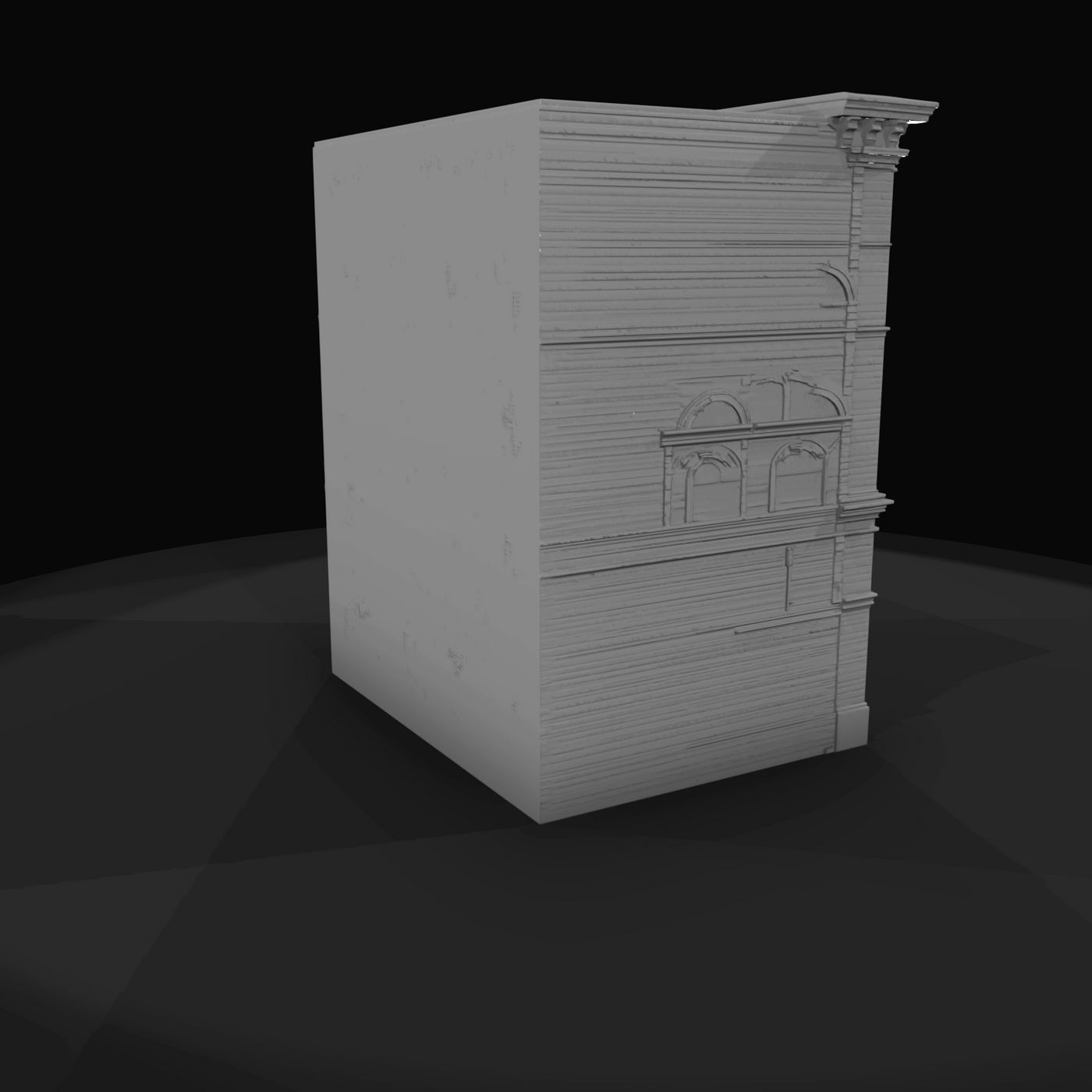 Three Story Brick Building