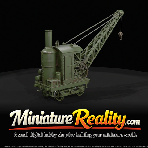 Contractor's Steam Crane Rail Mounted (1890s)