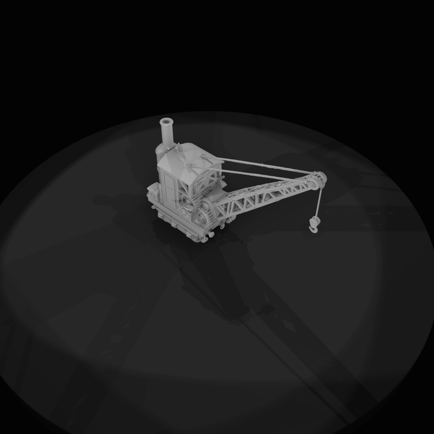 Contractor's Steam Crane Rail Mounted (1890s)