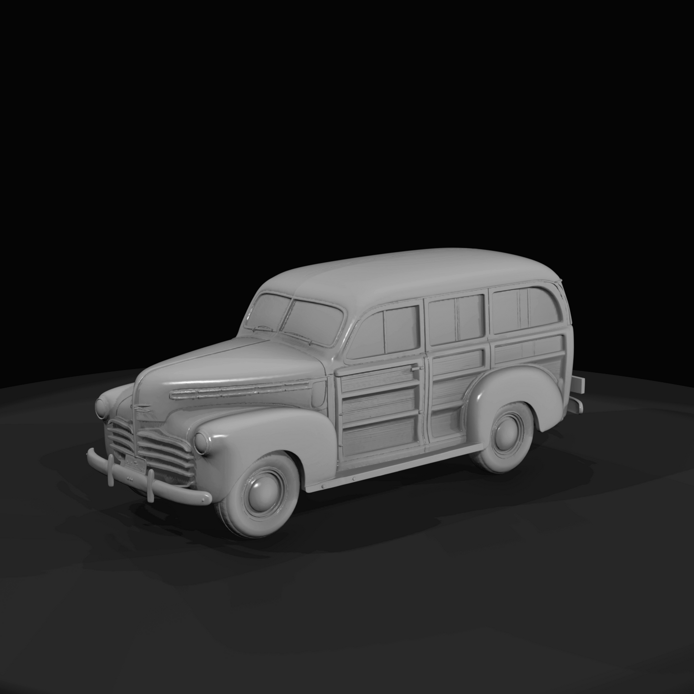 circa 1946-1948 Ford-style woodie station wagon (approximate model reference)