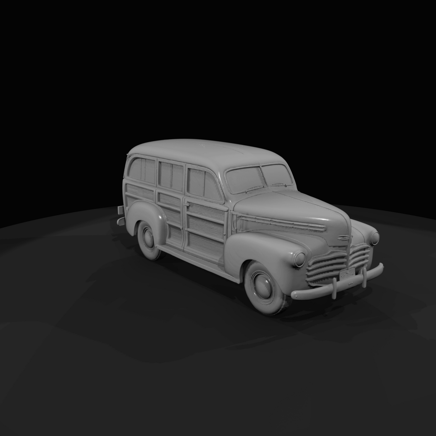 circa 1946-1948 Ford-style woodie station wagon (approximate model reference)