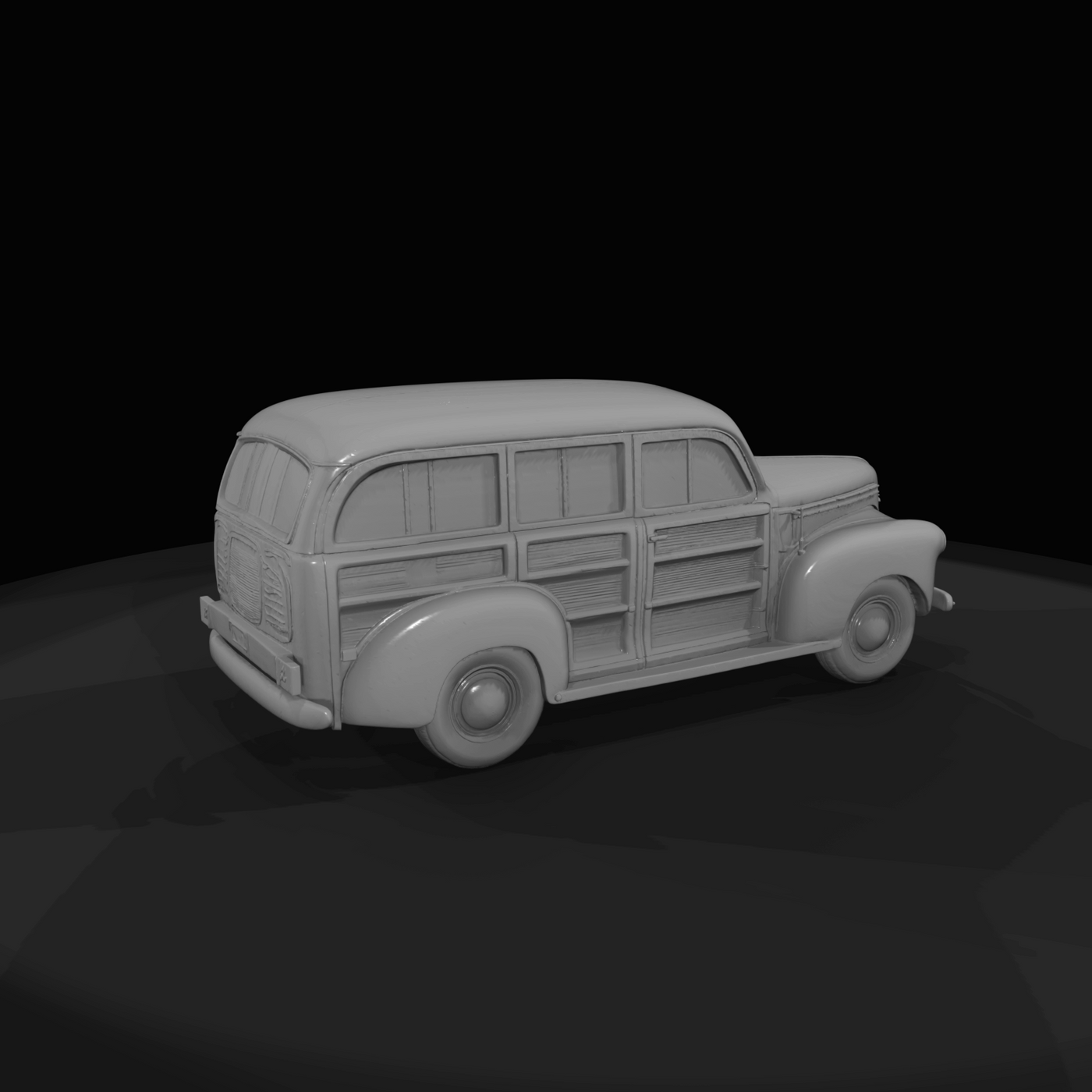 circa 1946-1948 Ford-style woodie station wagon (approximate model reference)