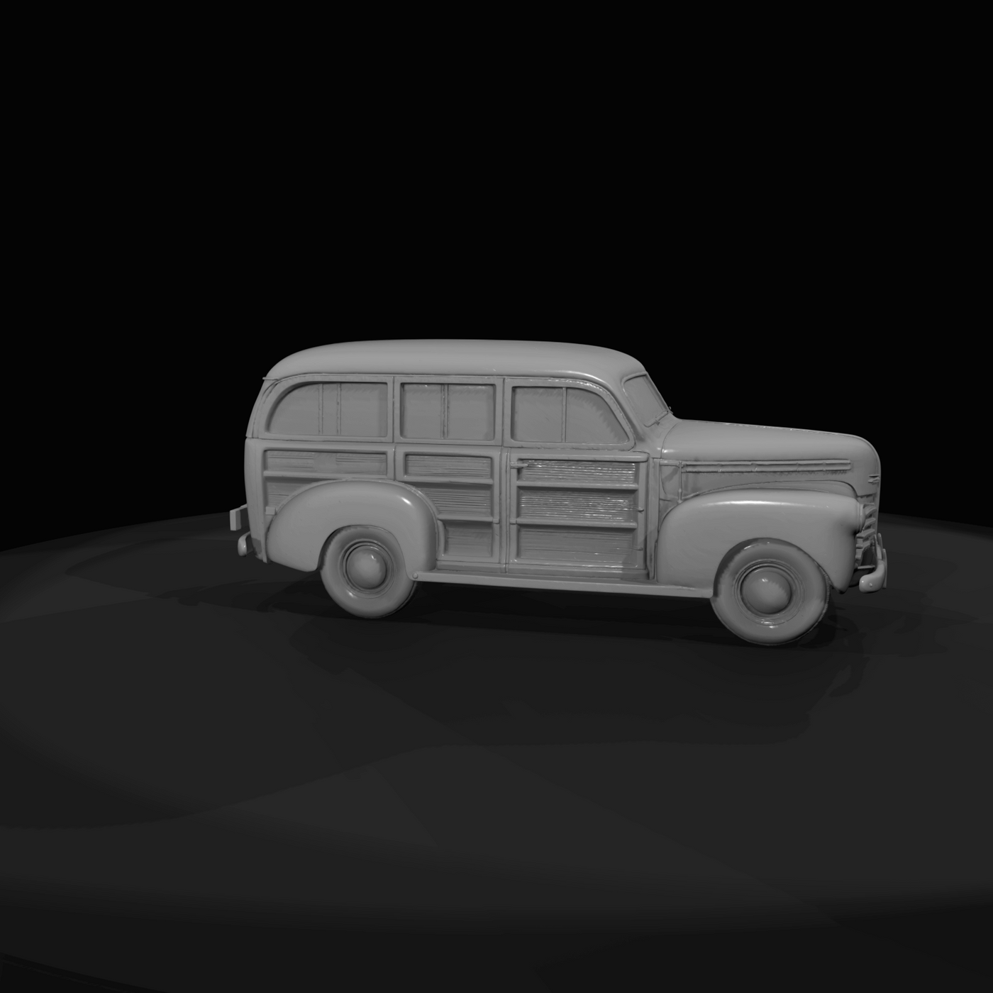 circa 1946-1948 Ford-style woodie station wagon (approximate model reference)