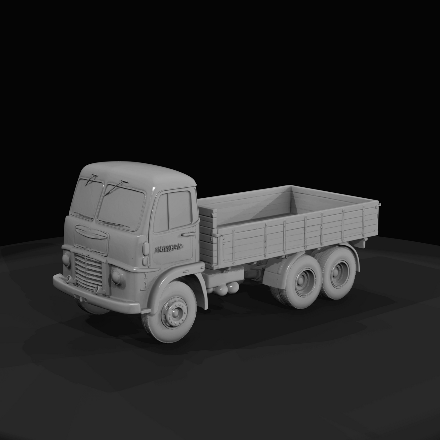 Vintage Flatbed Truck Cab Over Engine (1950s-1960s)