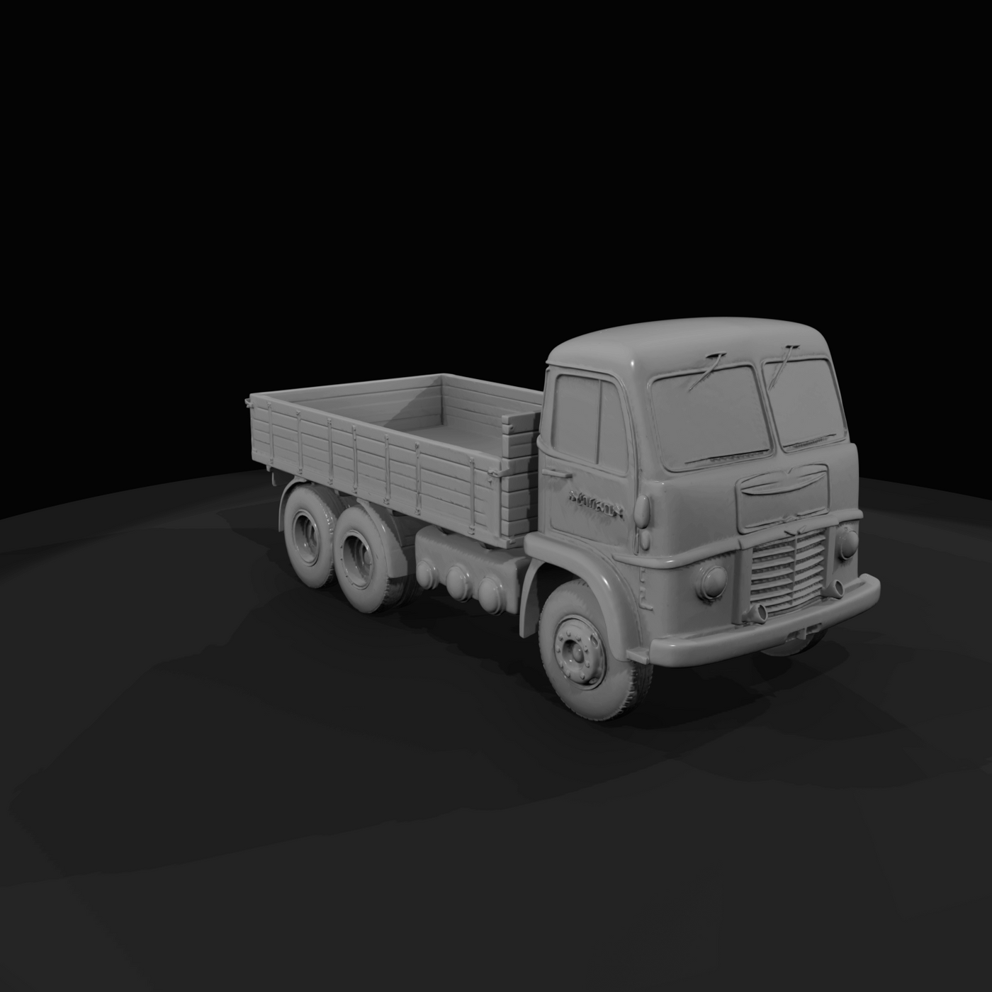 Vintage Flatbed Truck Cab Over Engine (1950s-1960s)