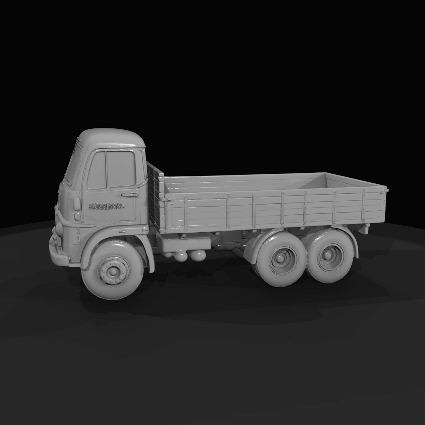 Vintage Flatbed Truck Cab Over Engine (1950s-1960s)