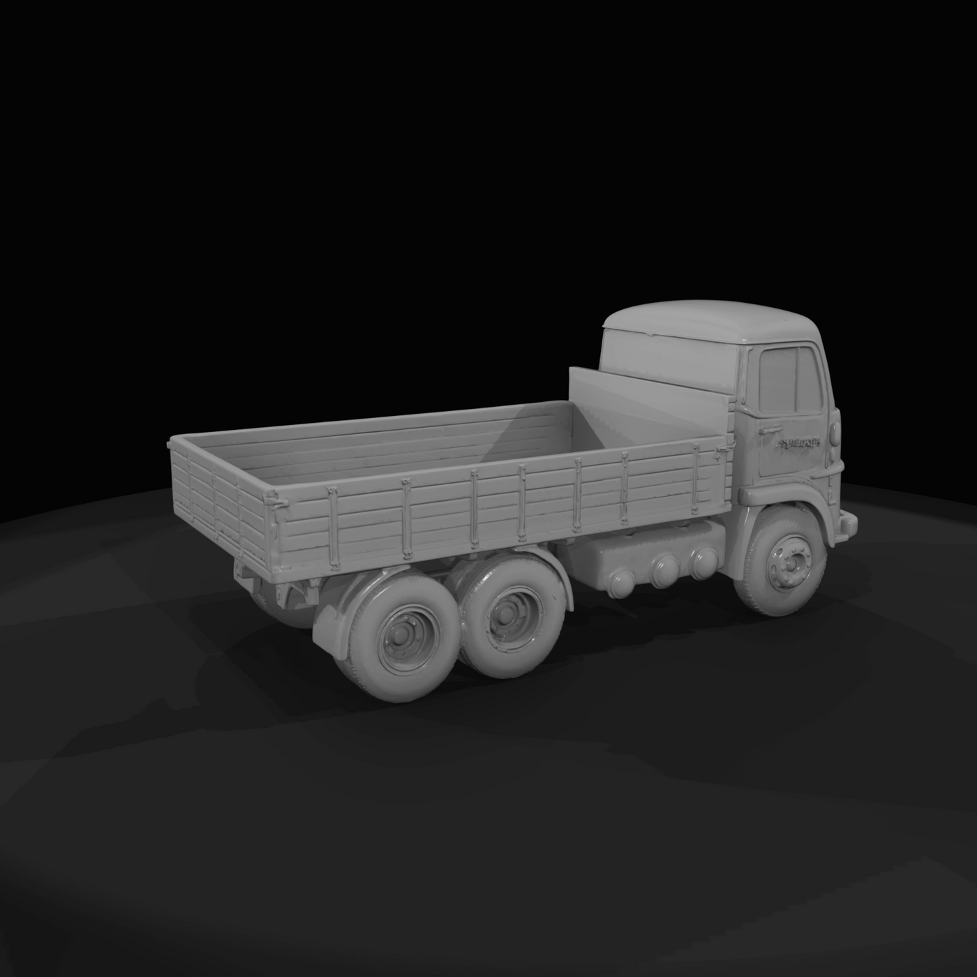 Vintage Flatbed Truck Cab Over Engine (1950s-1960s)
