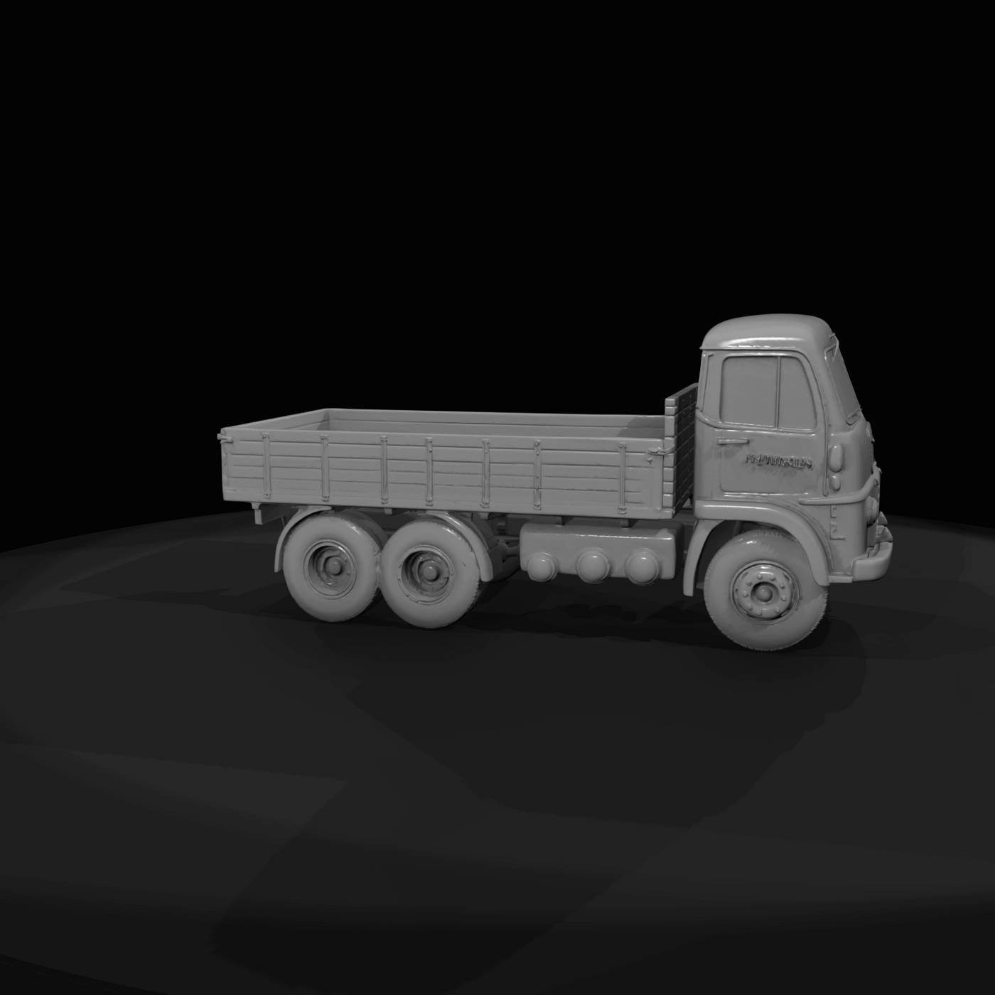 Vintage Flatbed Truck Cab Over Engine (1950s-1960s)