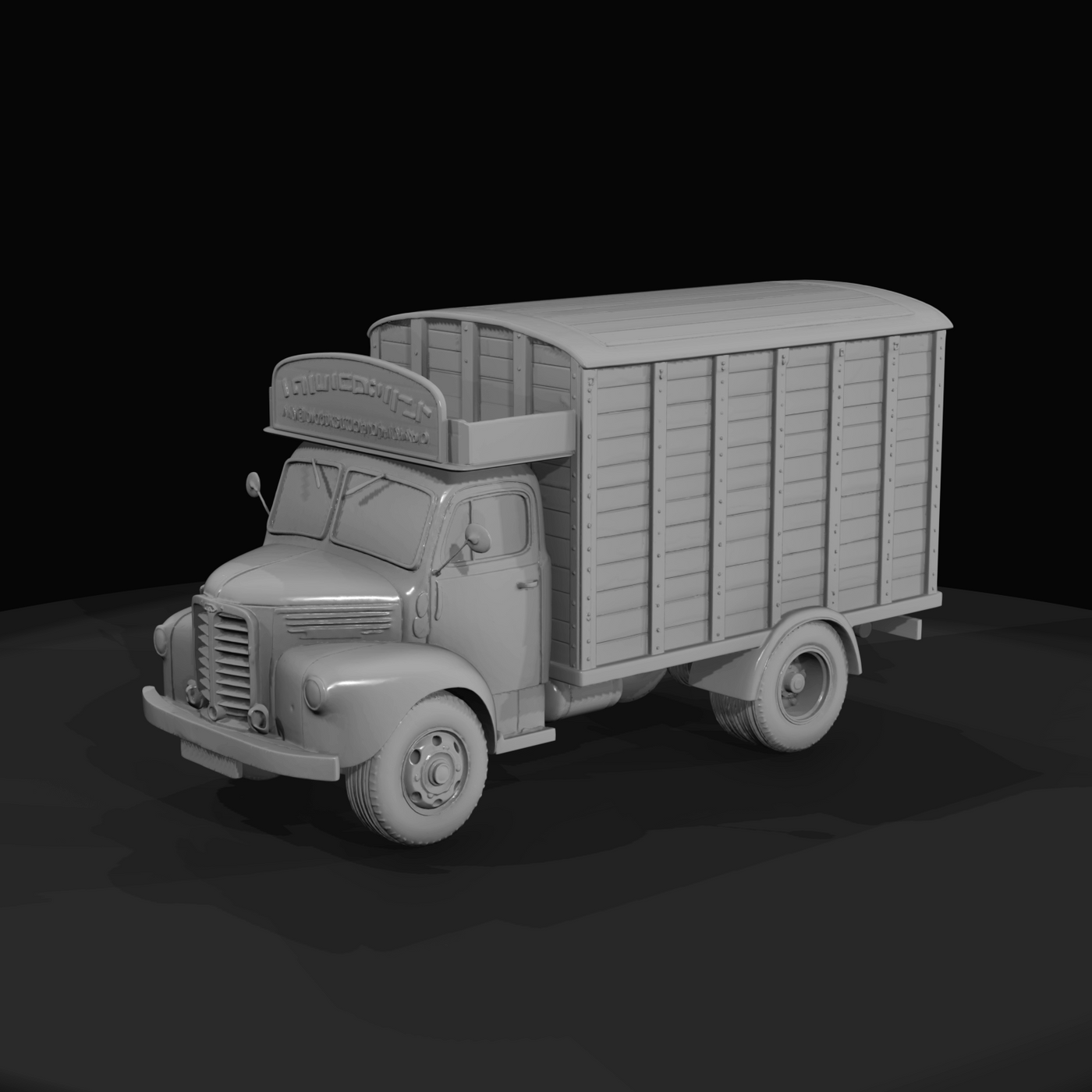 Bedford-style cattle lorry–livestock truck (1950s–1960s) — wood-paneled, Bartlett’s sign, British market