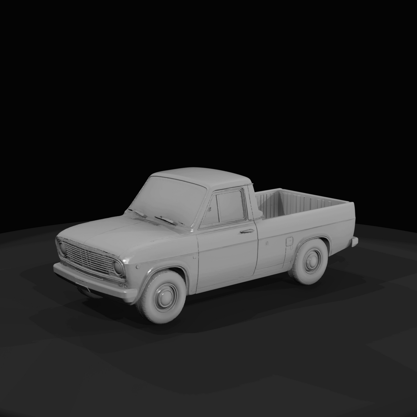 Motor Vehicle Classic Compact Pickup Truck (1960s-1970s)
