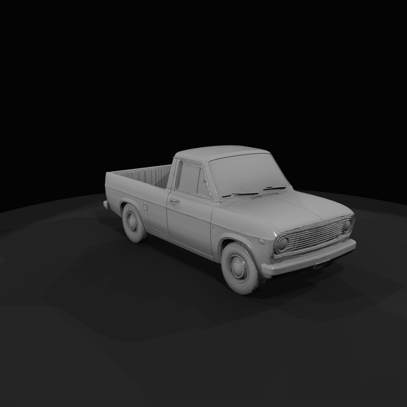 Motor Vehicle Classic Compact Pickup Truck (1960s-1970s)