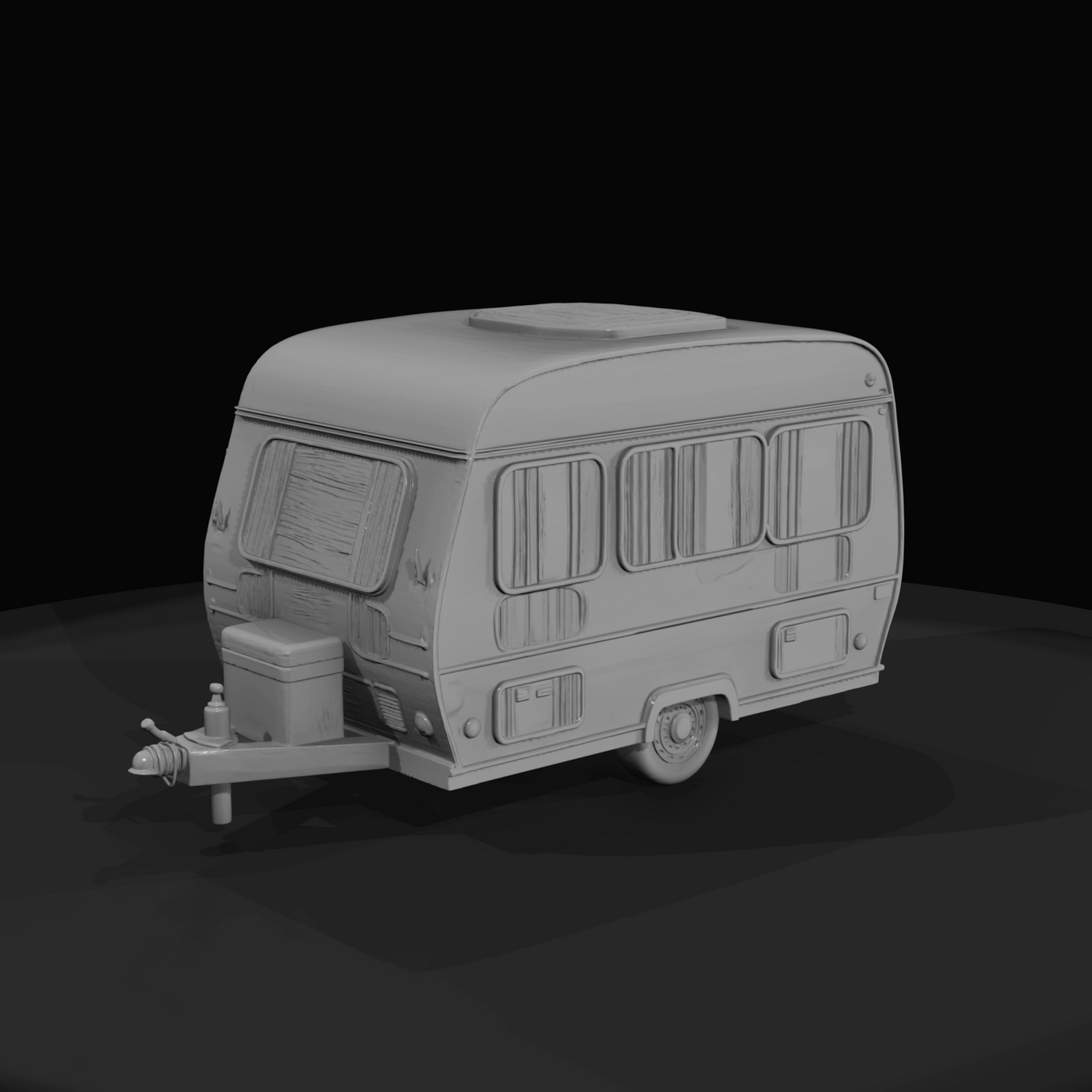 towable recreational vehicle (single-axle caravan)