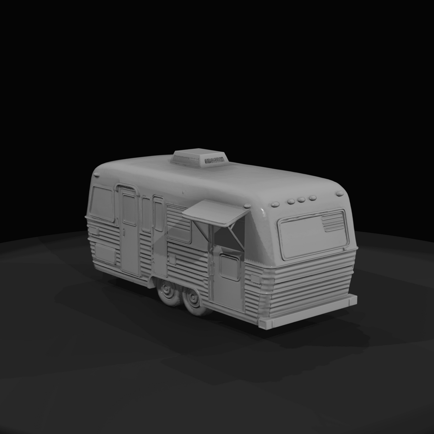 1950's Vintage Aluminum Travel Trailer