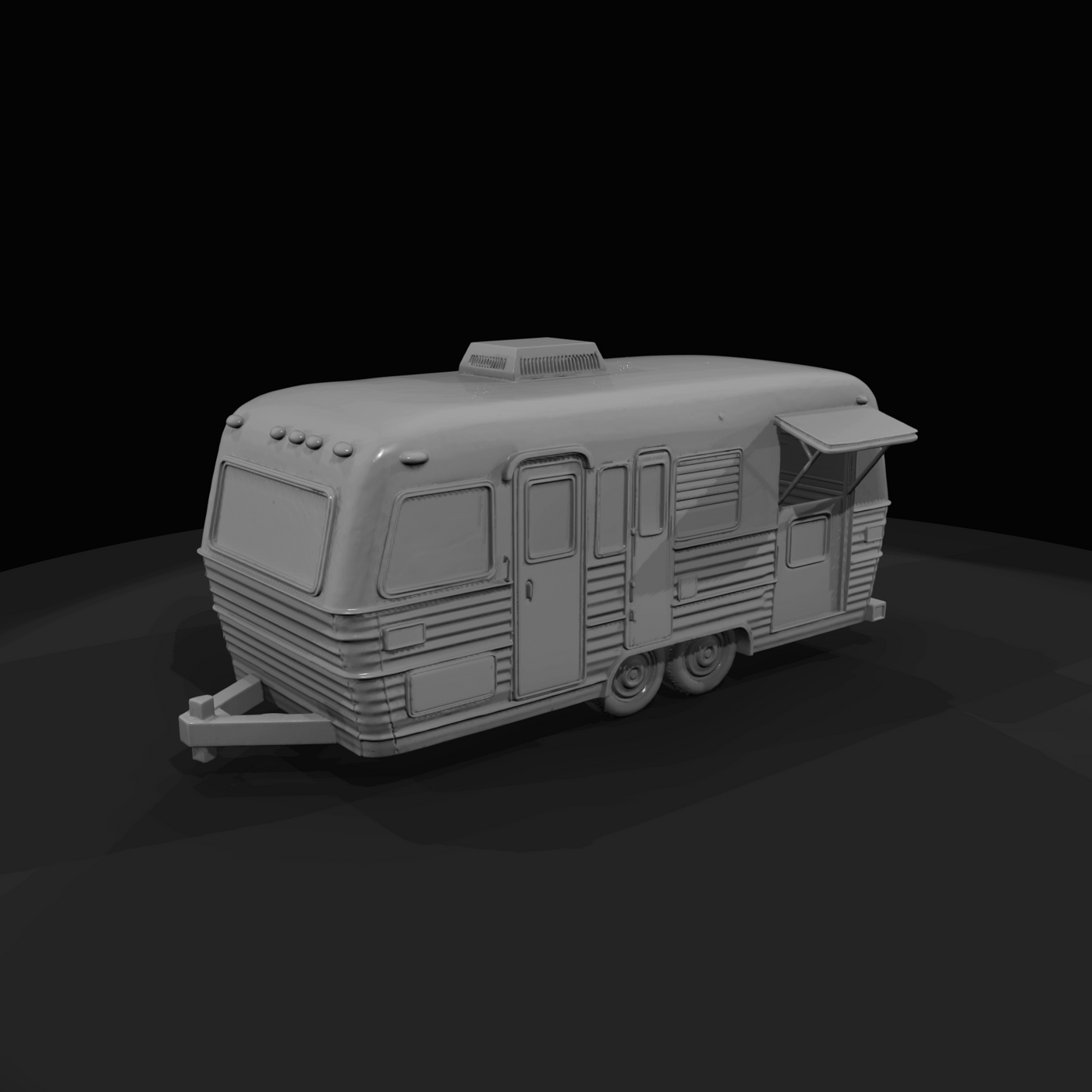1950's Vintage Aluminum Travel Trailer