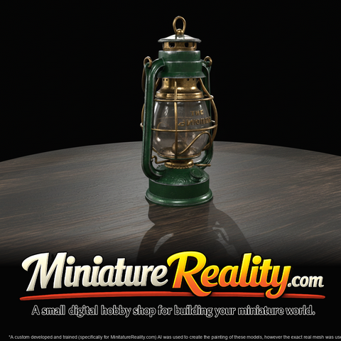 Vintage Kerosene Hurricane Lantern (early 20th century)