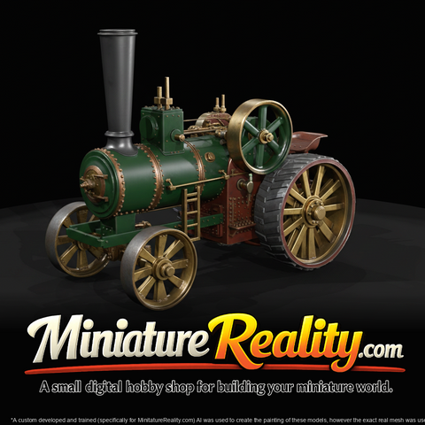 Steam Traction Engine Portable Traction Road Locomotive (estimated)