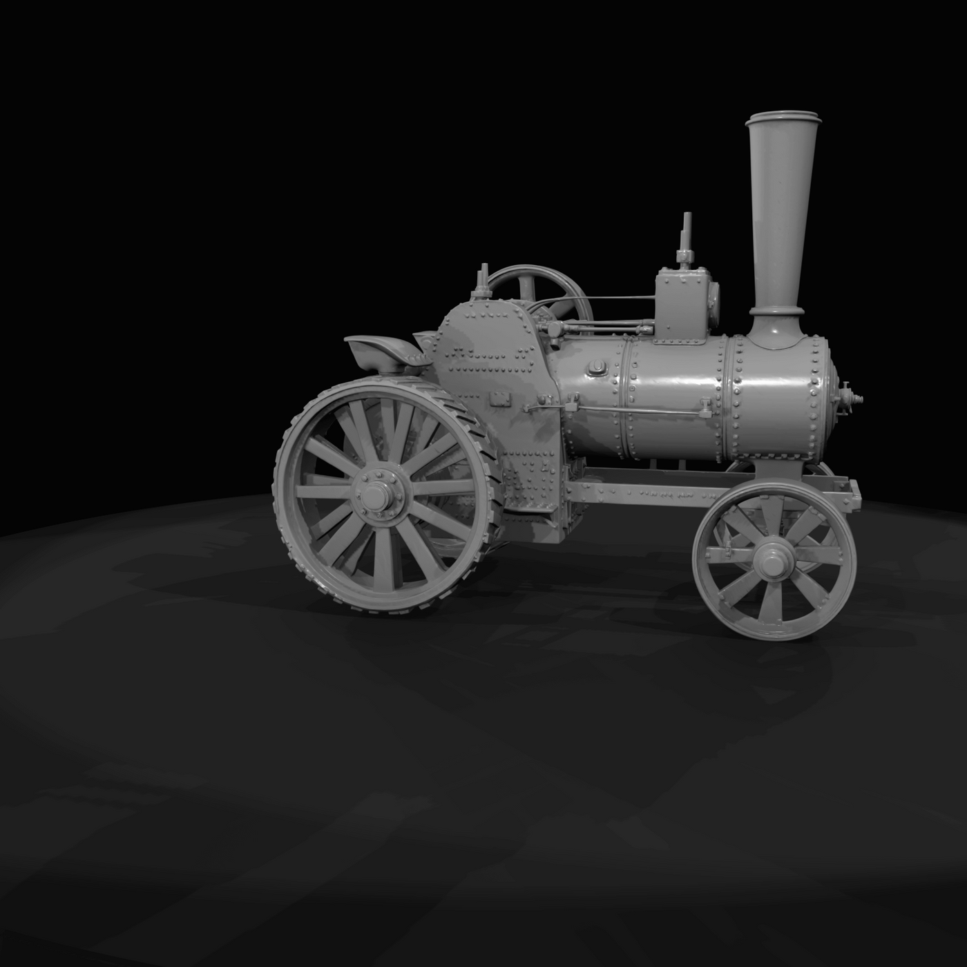 Steam Traction Engine Portable Traction Road Locomotive (estimated)