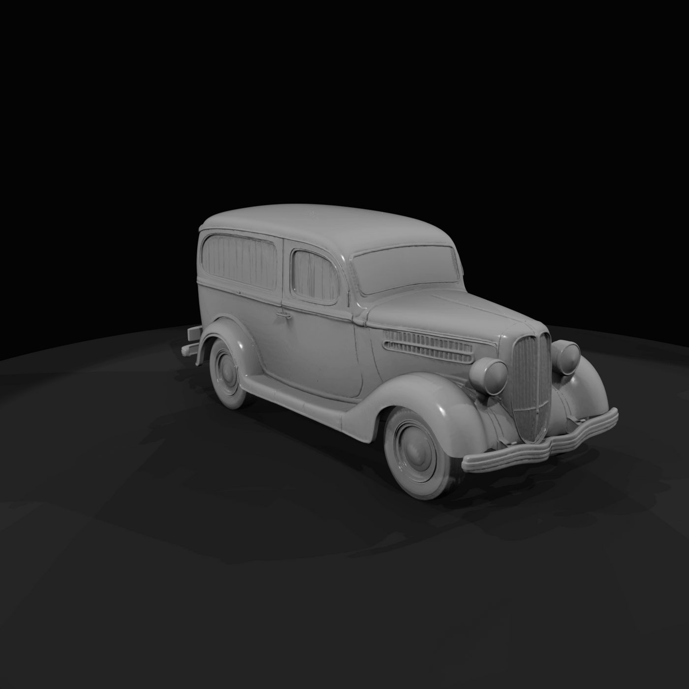 1930s Ford panel van, delivery–camper conversion (1930s) — restored, whitewall tires
